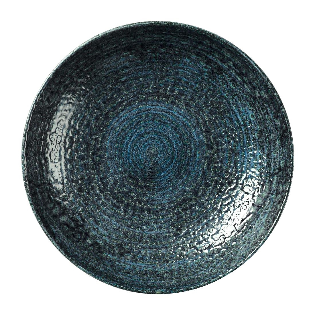 Churchill Blue Homespun Chroma Coupe Bowls 265Mm (12 Pack)