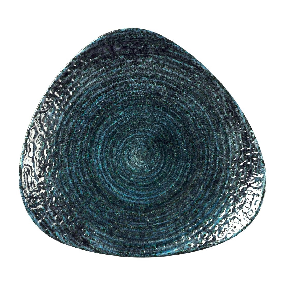 Churchill Blue Homespun Chroma Triangle Plates 265Mm (12 Pack)