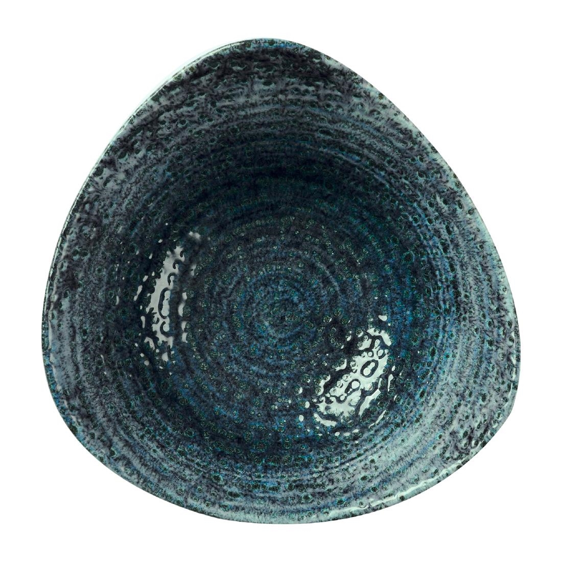 Churchill Blue Homespun Chroma Triangle Bowls 235Mm (12 Pack)