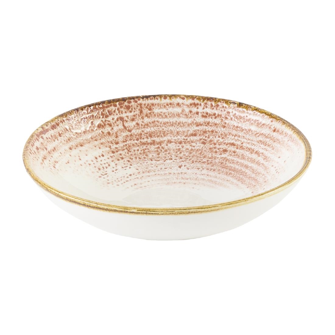 Churchill Super Vitrified Pink Churchill Studio Prints Homespun Accents Coral Coupe Bowls 182Mm (12 Pack)