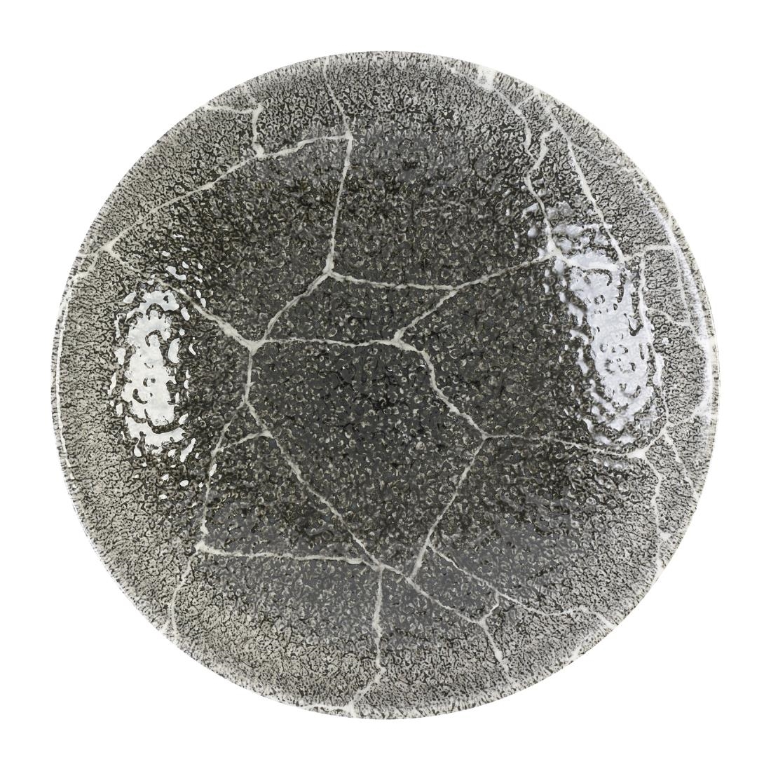 Churchill Super Vitrified Black Churchill Studio Prints Kintsugi Quartz Coupe Bowls 182Mm (12 Pack)
