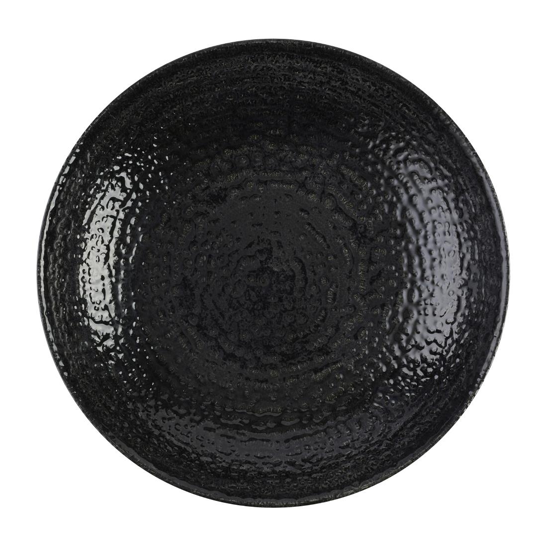Churchill Super Vitrified Black Churchill Studio Prints Homespun Chroma Carbon Coupe Bowls 248Mm (12 Pack)