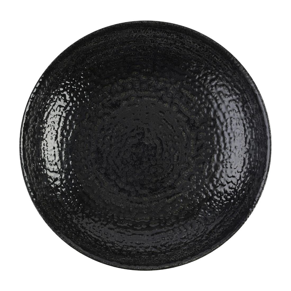 Churchill Super Vitrified Black Churchill Studio Prints Homespun Chroma Carbon Coupe Bowls 182Mm (12 Pack)