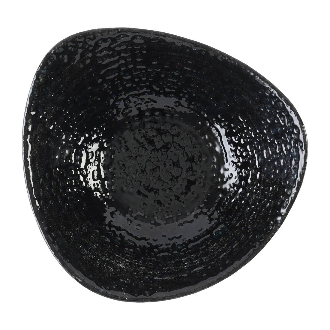 Churchill Super Vitrified Black Churchill Studio Prints Homespun Chroma Carbon Triangle Bowls 185Mm (12 Pack)