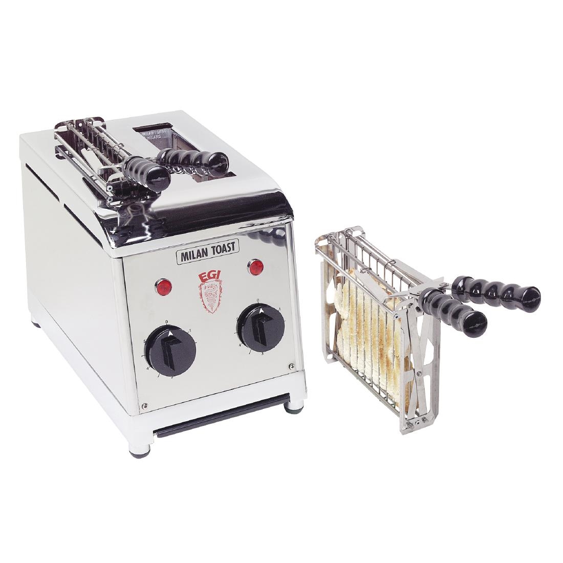 NON BRANDED MILANTOAST - Grille-pain 2 pinces inox 220-240v 50 / 60hz 1,37kw