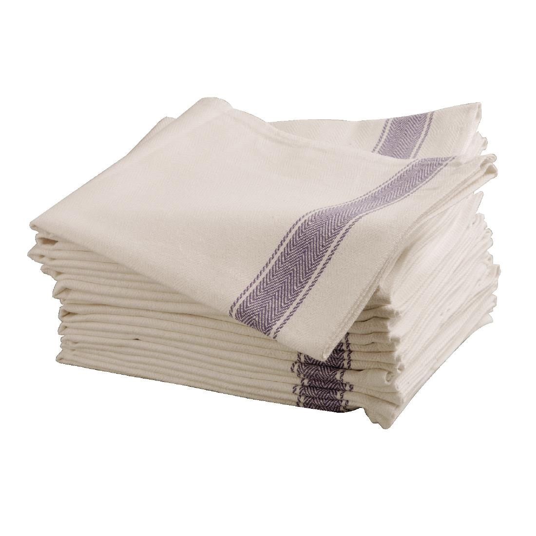 Vogue Heavy Tea Towel in Blue 70% Cotton and 30% Polyester 30 x 20