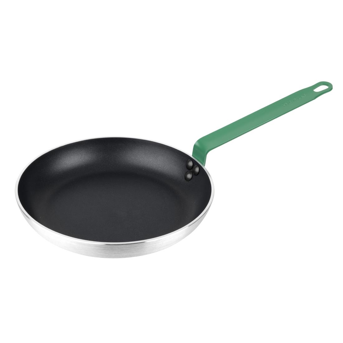 Hygiplas Green Aluminium Non-Stick Teflon Platinum Plus Frying Pan 28Cm
