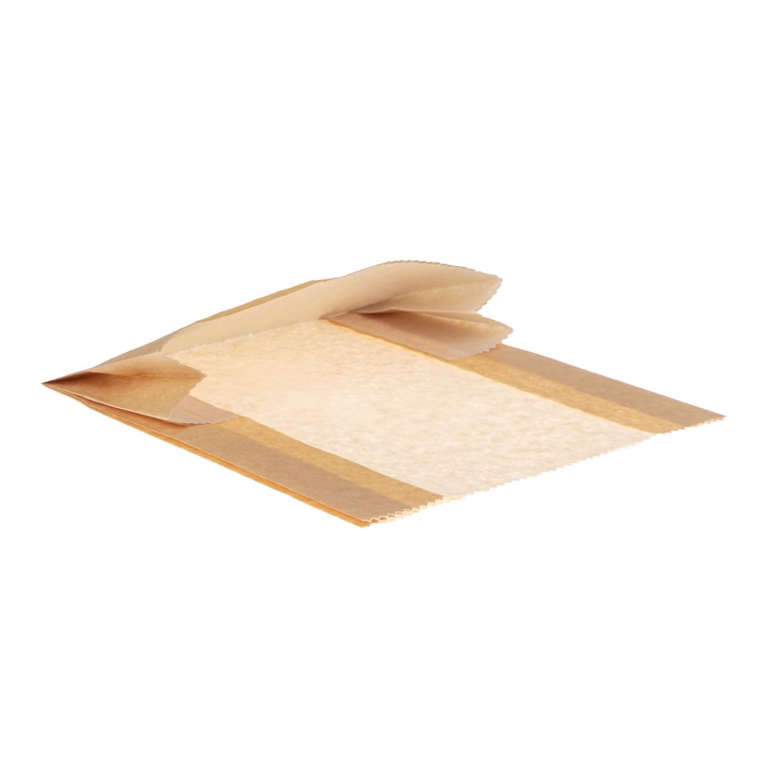Fiesta Green biologisch abbaubare Snacktaschen aus Kraftpapier 22,9 x 20,1cm (500 Stück) - 500