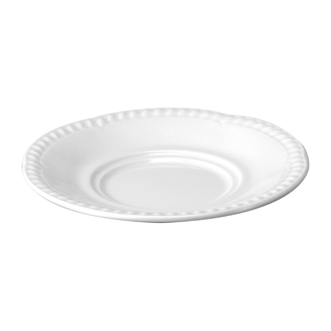 Churchill White Buckingham Consommé Saucers 152Mm (24 Pack)
