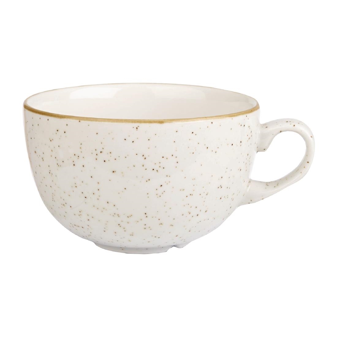 Churchill White Stonecast Cappuccino Cups Barley 500Ml (6 Pack)