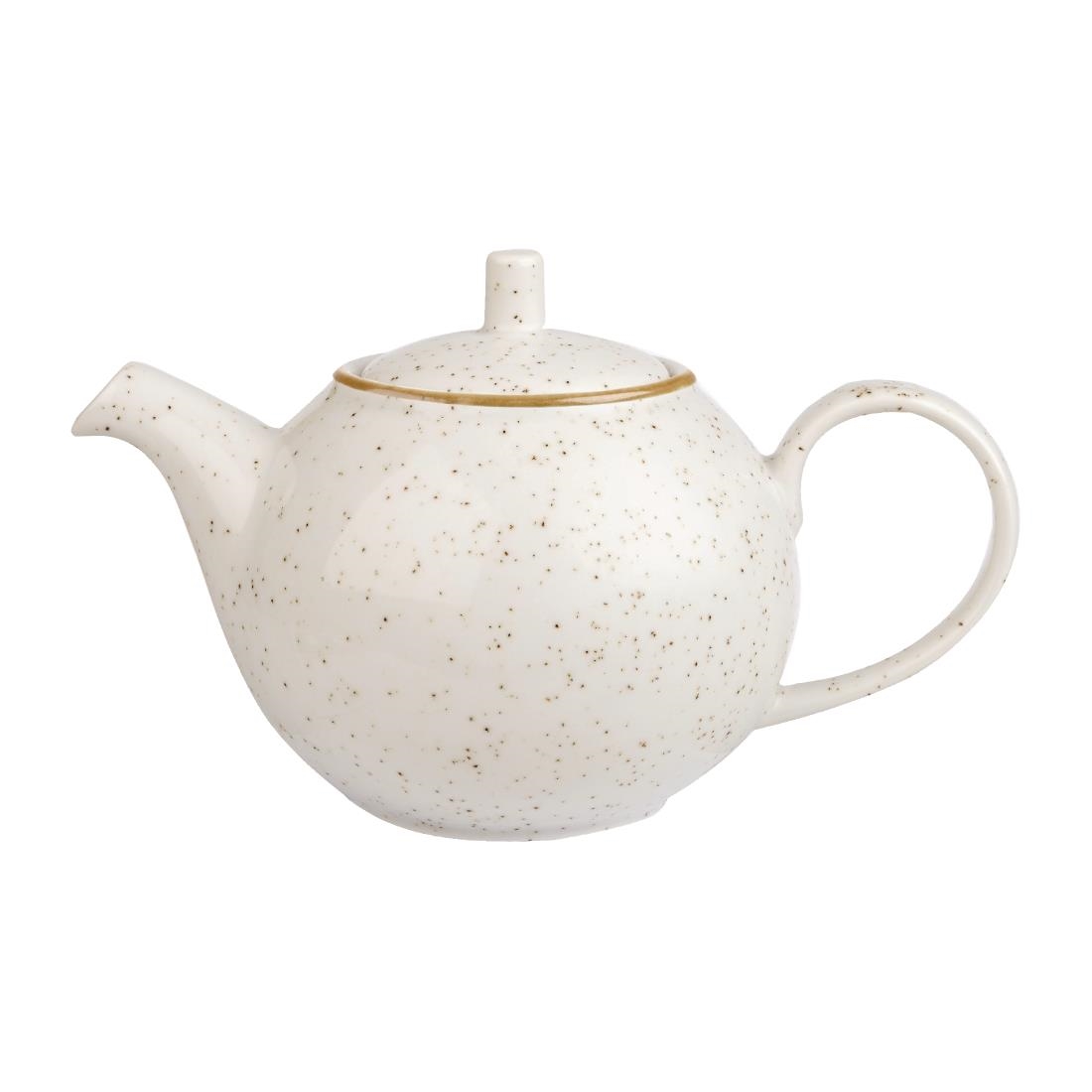 Churchill White Stonecast Teapots Barley 426Ml (4 Pack)