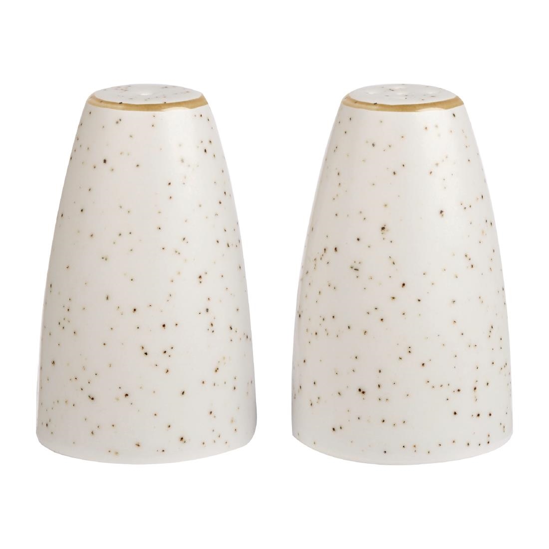 Churchill White Stonecast Salt Shakers Barley 70Mm (12 Pack)