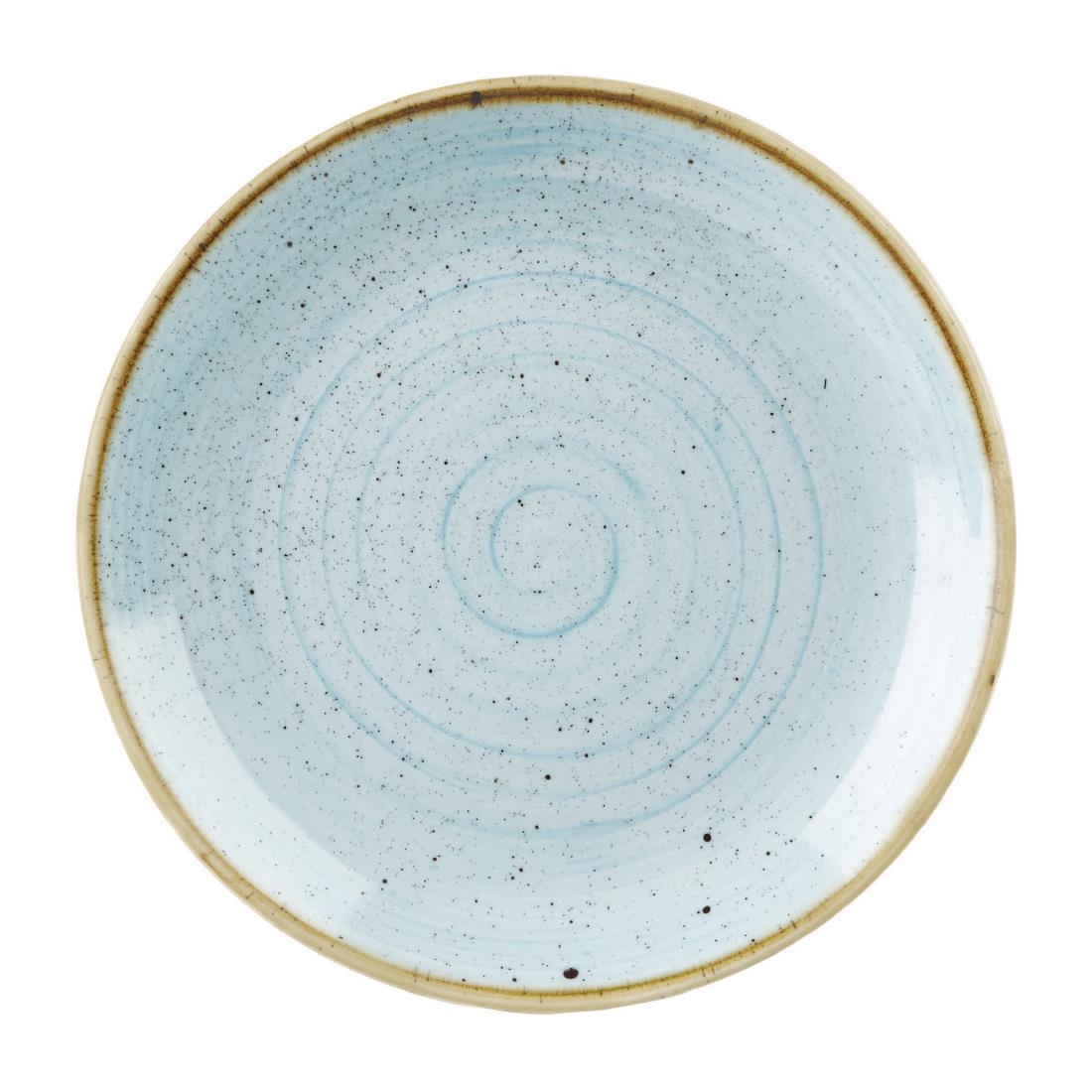 Churchill Blue Stonecast Evolve Coupe Plates Duck Egg 324Mm (6 Pack)