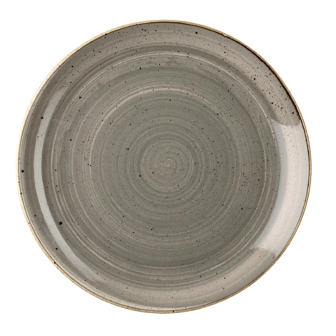 Churchill Grey Stonecast Evolve Coupe Plates Peppercorn 324Mm (6 Pack)