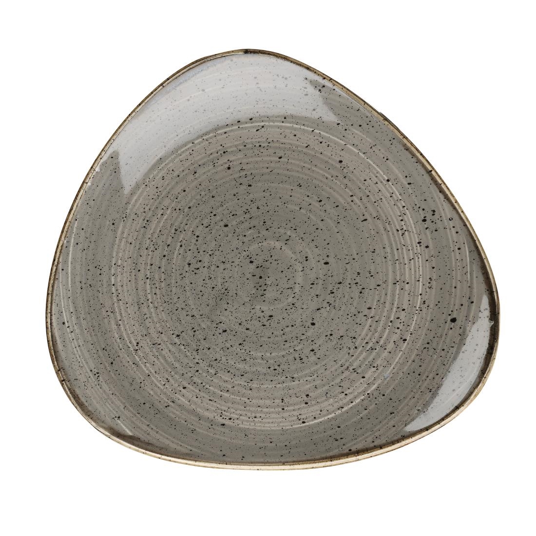 Churchill Grey Stonecast Lotus Plates Peppercorn 285Mm (12 Pack)