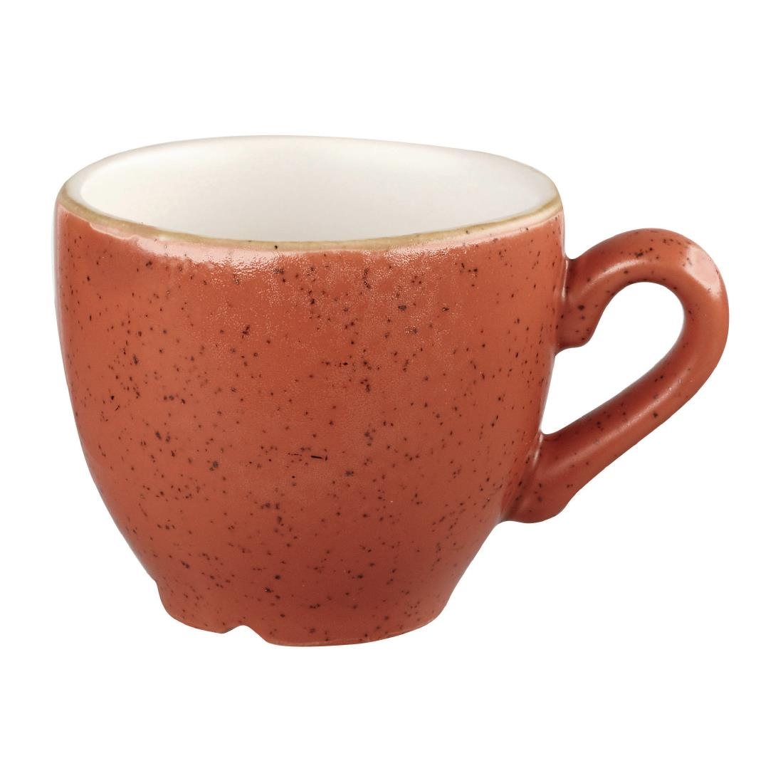 Churchill Orange Stonecast Espresso Cups Spiced 100Ml (12 Pack)