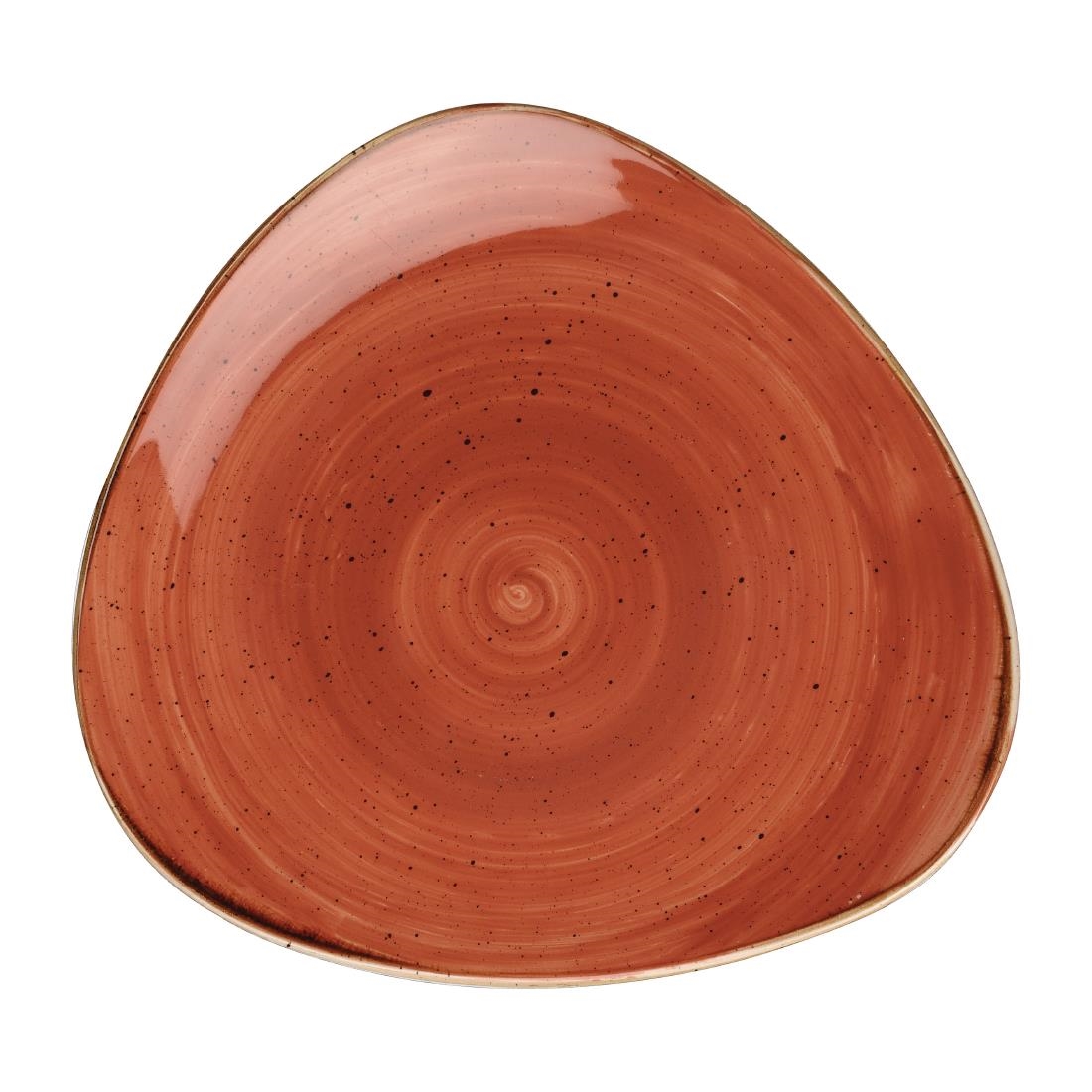 Churchill Orange Stonecast Lotus Plates Spiced 203Mm (12 Pack)