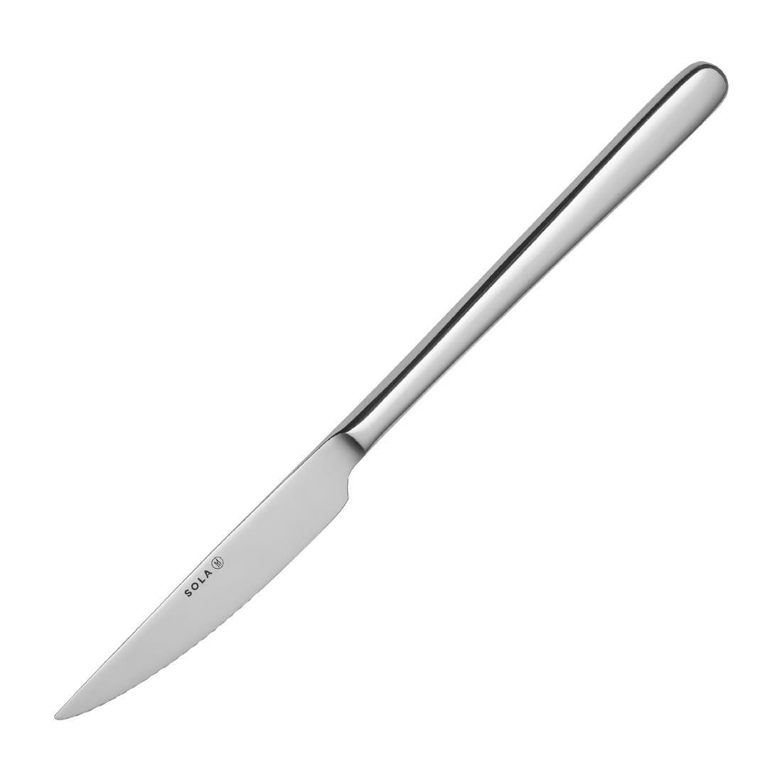 Churchill Silver Sola Donau Steak Knife Monobloc (12 Pack)