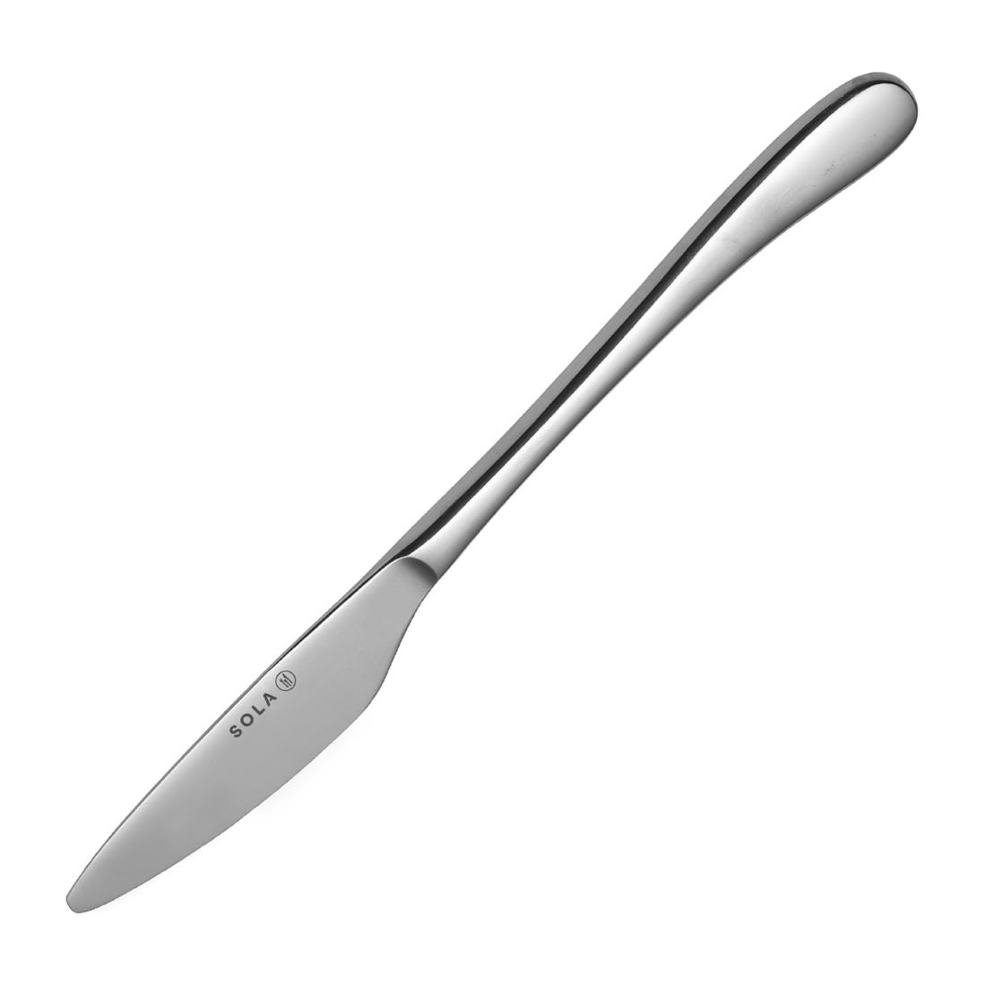 Churchill Silver Sola Oasis Dessert Knife Monobloc (12 Pack)