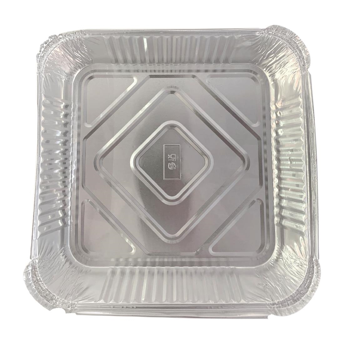 Tiefe Alu-Schalen 23 x 23 x 5,1cm (200 Stück) - 200