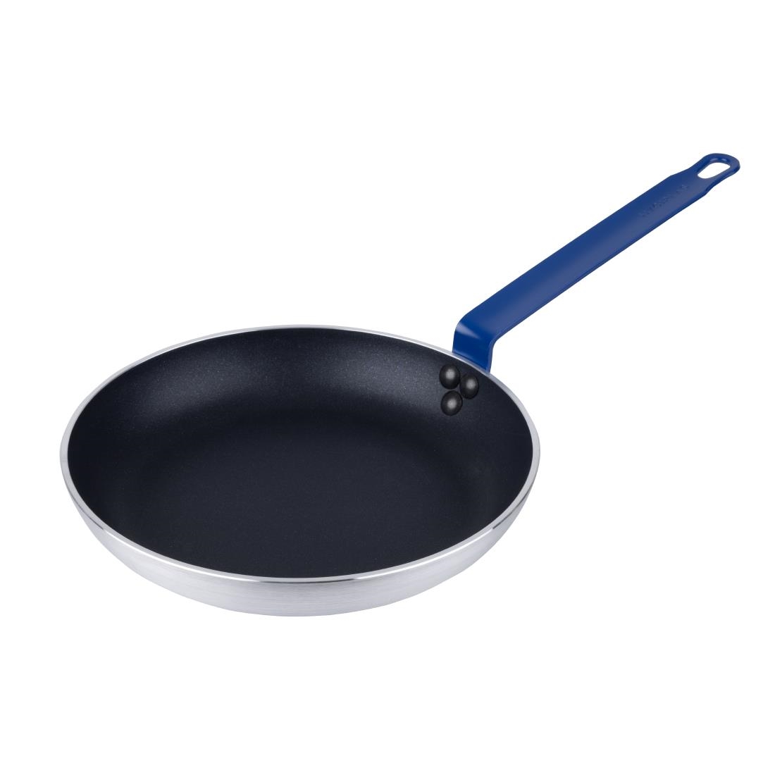 Hygiplas Blue Aluminium Non-Stick Teflon Platinum Plus Frying Pan 28Cm