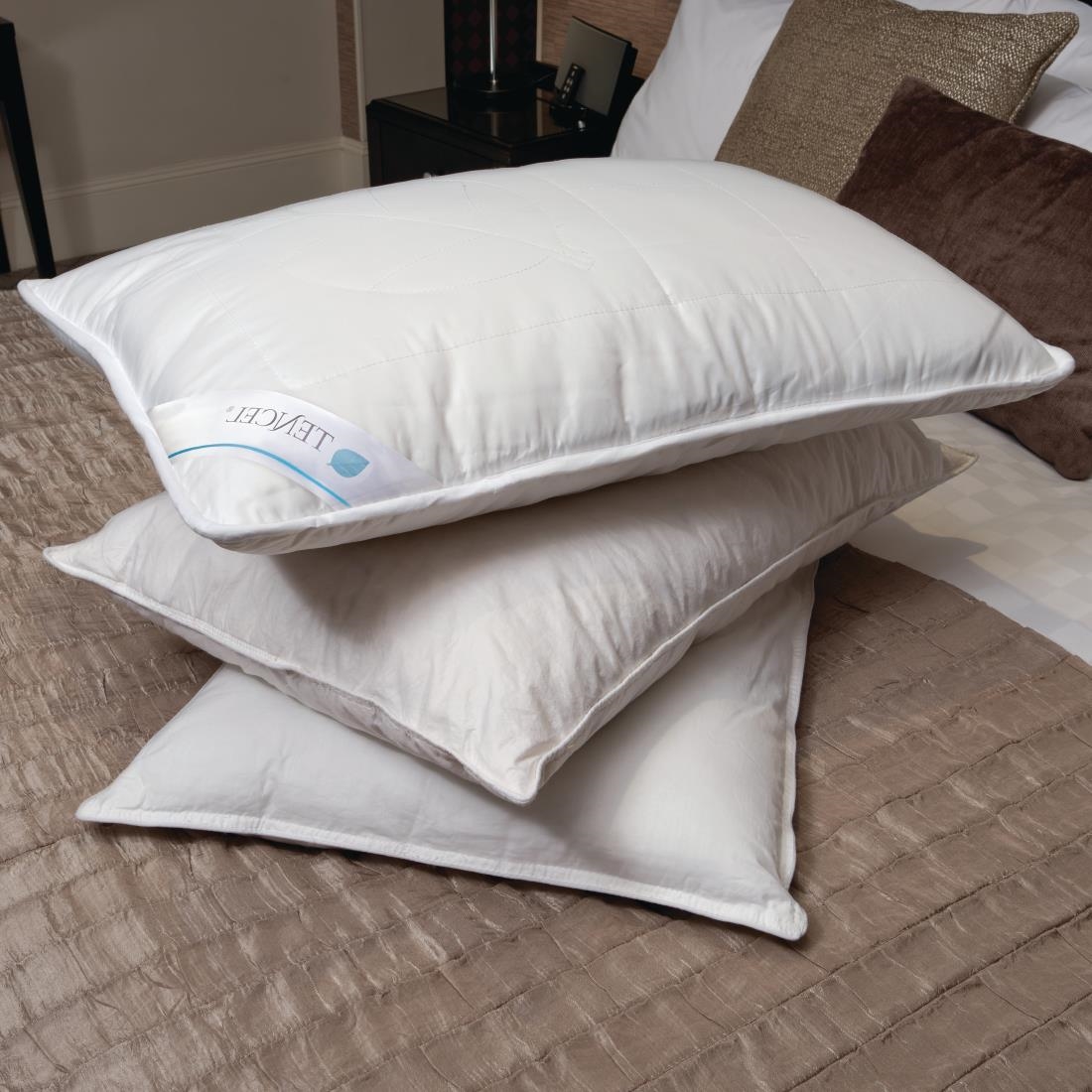 thumbnail image 2 of Homescapes Hypoallergenic Super Microfibre Pillow - 100% Cotton Cover, 48x74cm 2 of 5