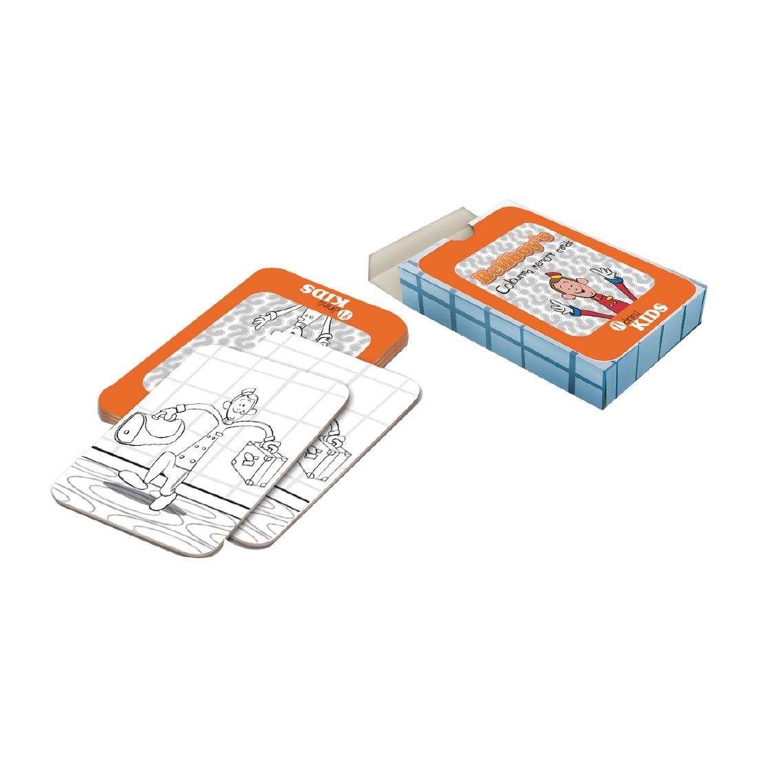 Dining Kids Memory Kartenspiel zum Ausmalen Hotelpage (40 sets) - 40