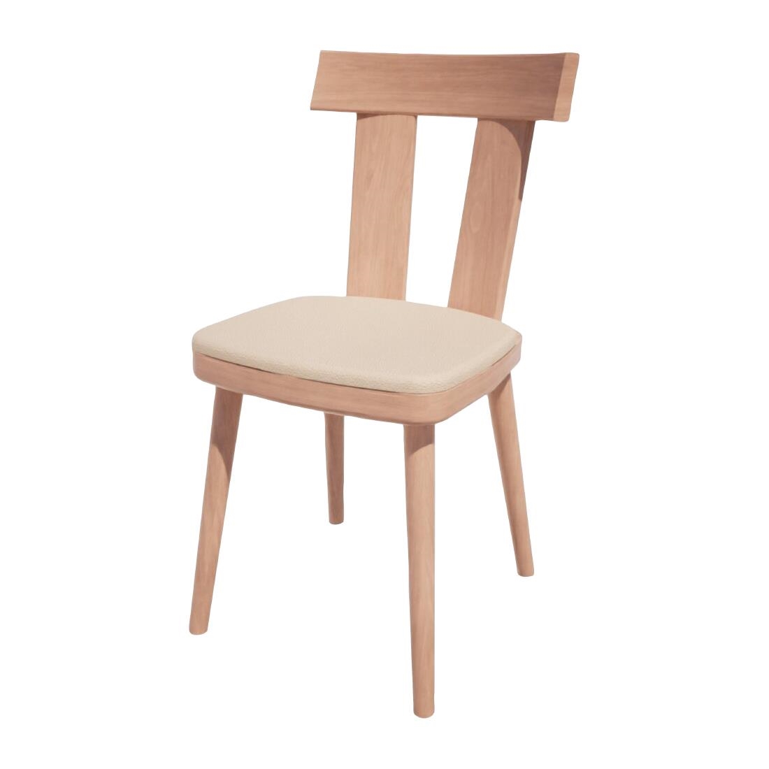 Bolero Bespoke Cream Bamba Side Chair /Beech