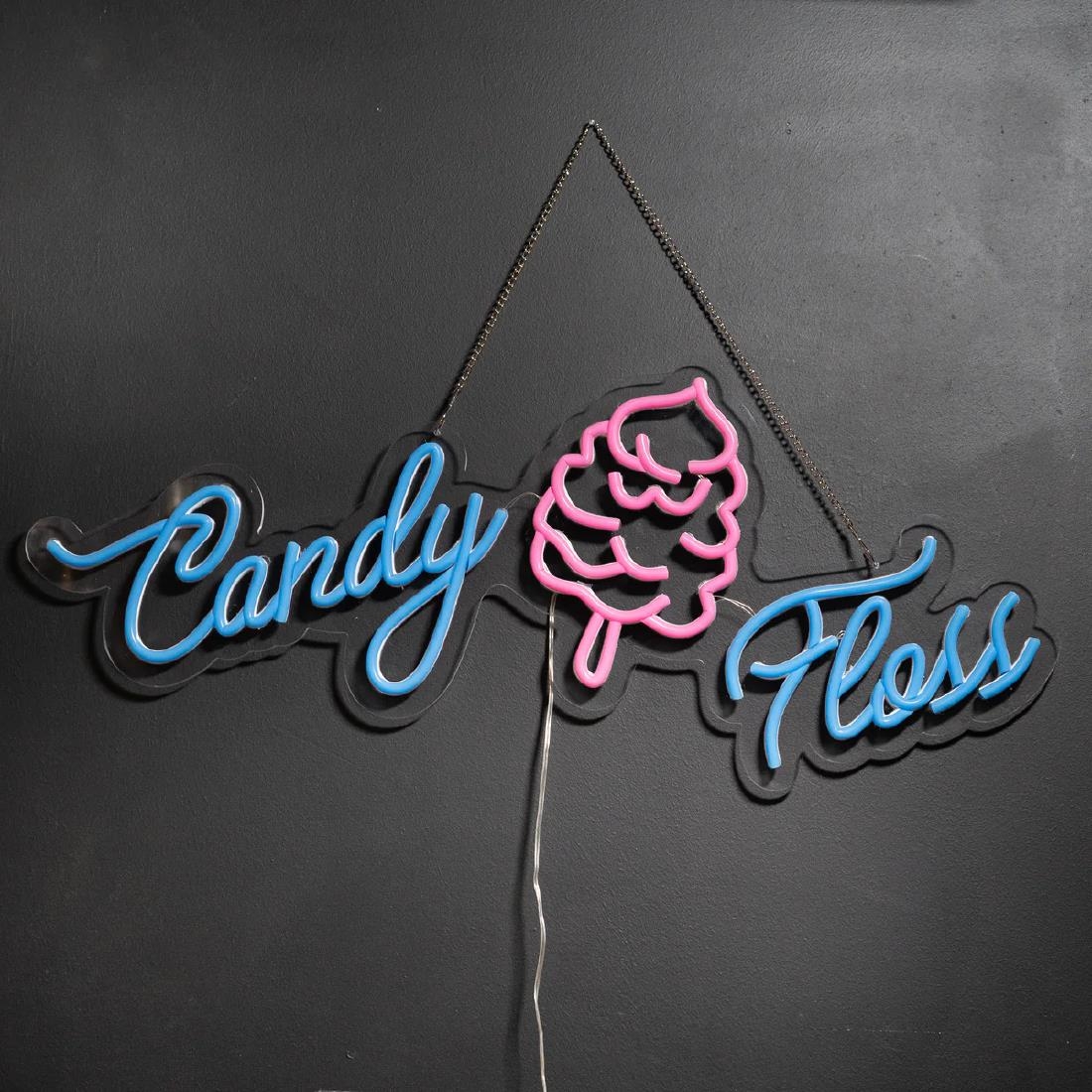 A1 Equipment Candy Floss Neon Style LED Light-up Sign A7362