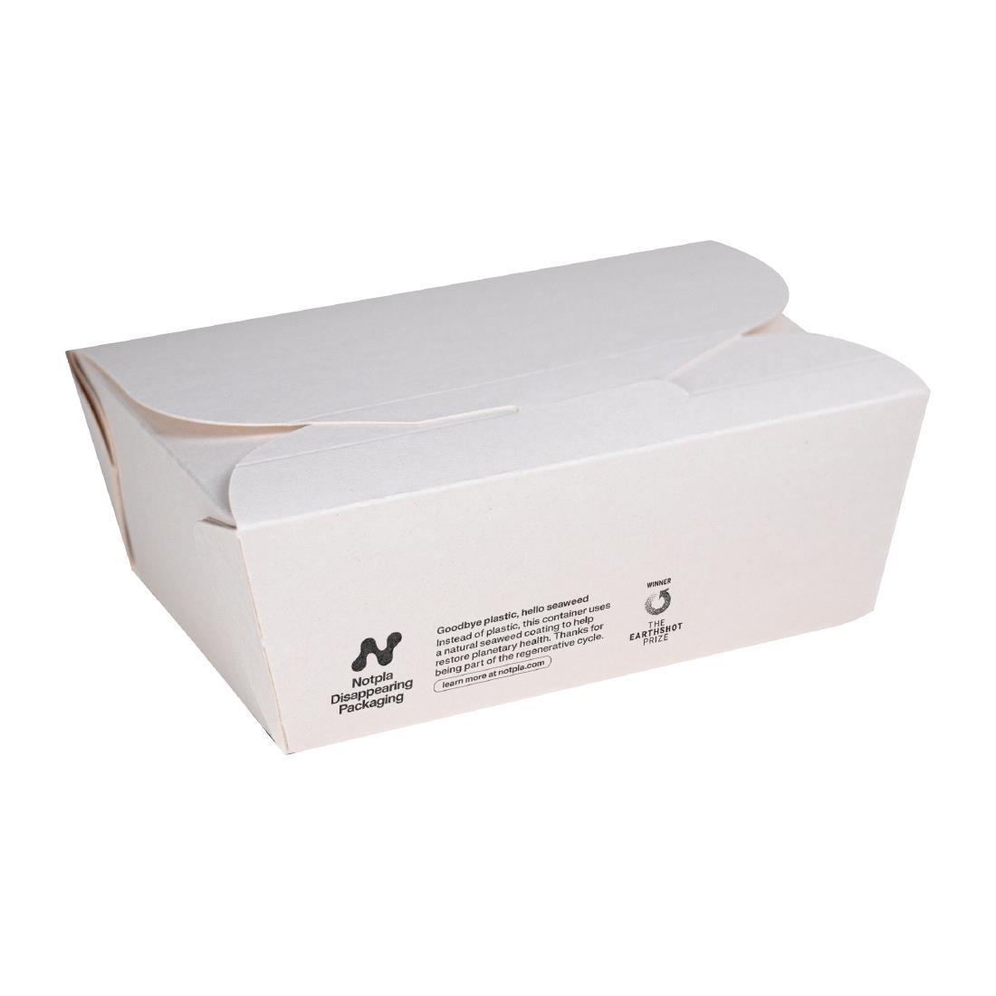 Notpla White Medium Takeaway Boxes 1200Ml - (250 Pack)