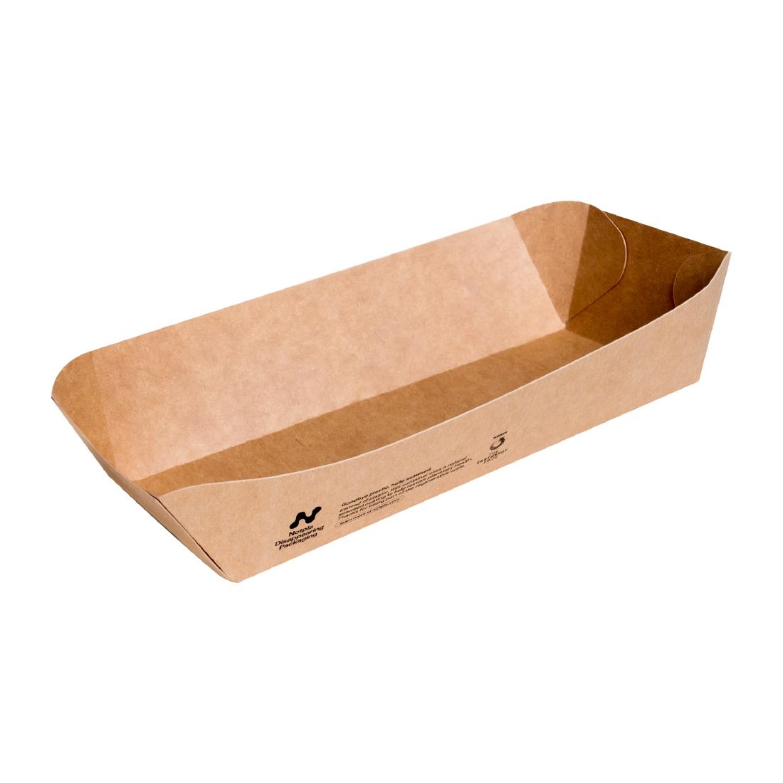Notpla Brown 10"X6" Deep Trays - Kraft (340 Pack)