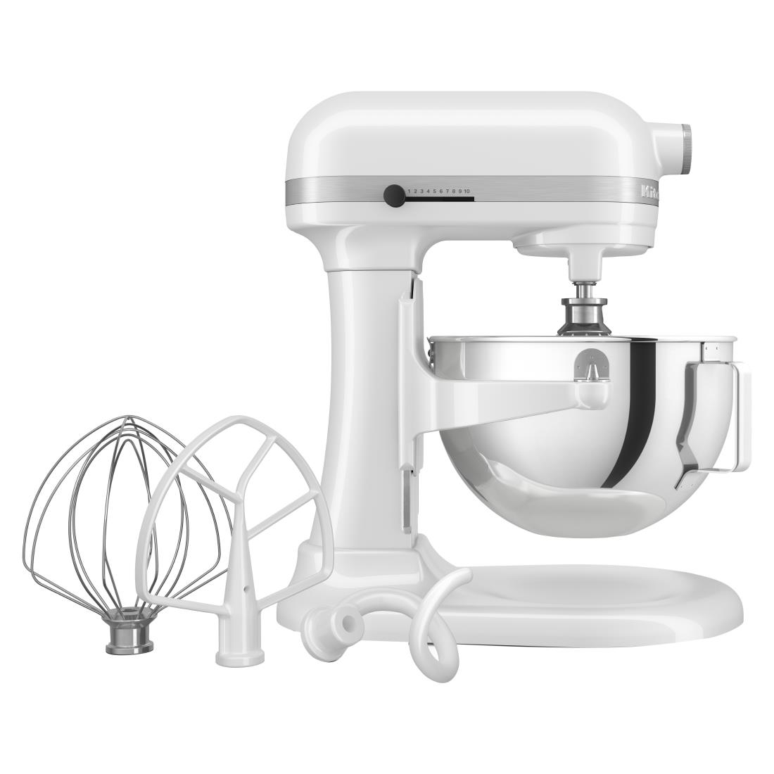 KitchenAid Heavy Duty Stand Mixer 5.2Ltr White - HW778 - Nisbets