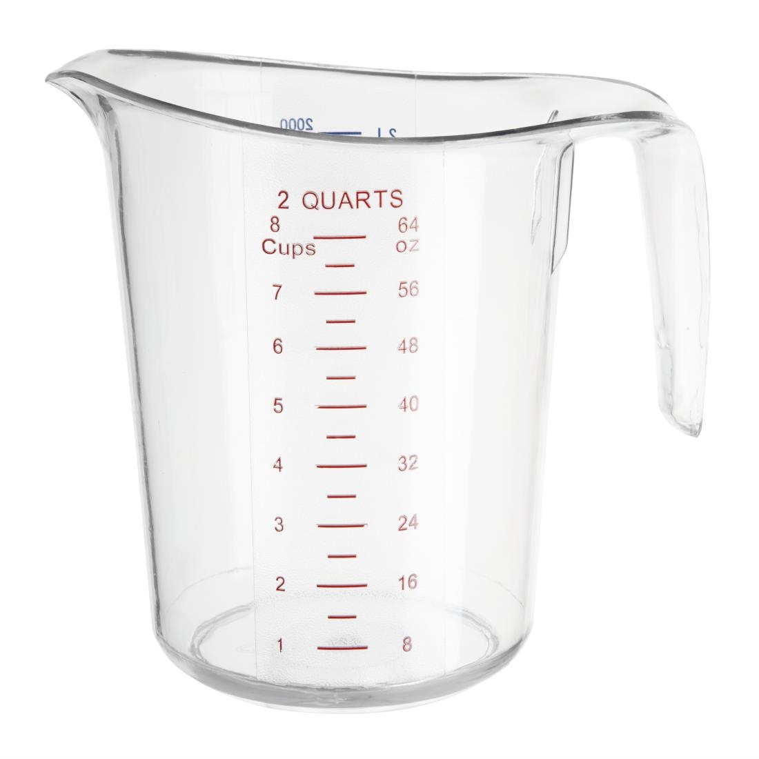 Vogue Clear Polycarbonate Measuring Jug 2Ltr