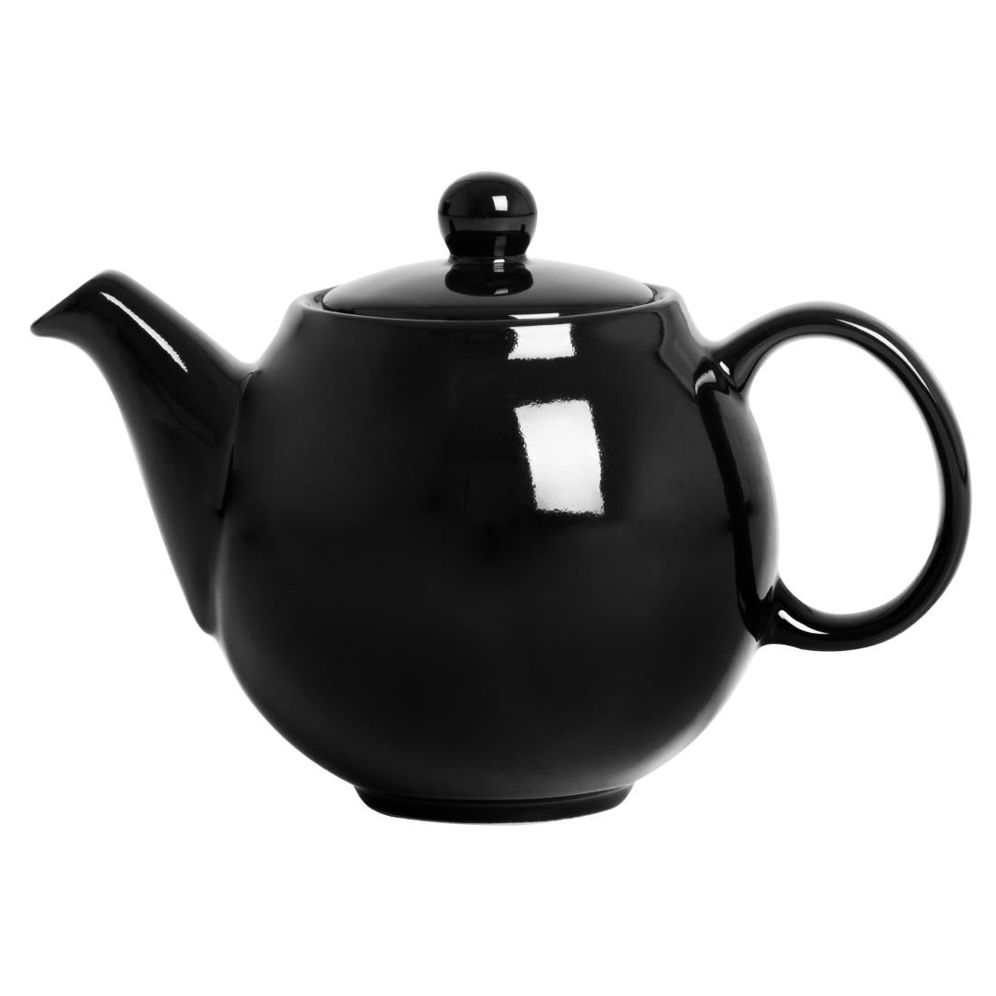 Olympia Black Cafe Teapots 450Ml (2 Pack)
