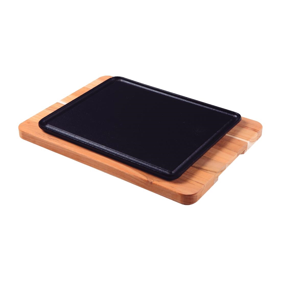 Tramontina Black Pre-Seasoned Cast Iron Sizzler Plate 350X250mm