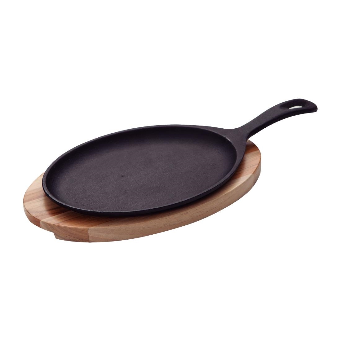 Tramontina Black Pre-Seasoned Cast Iron Fajita Sizzler 305X185mm