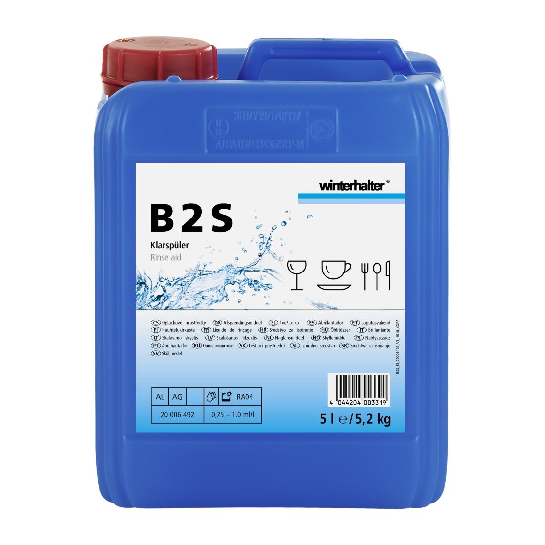 Winterhalter Blue B2s Acidic Rinse Aid 5Ltr