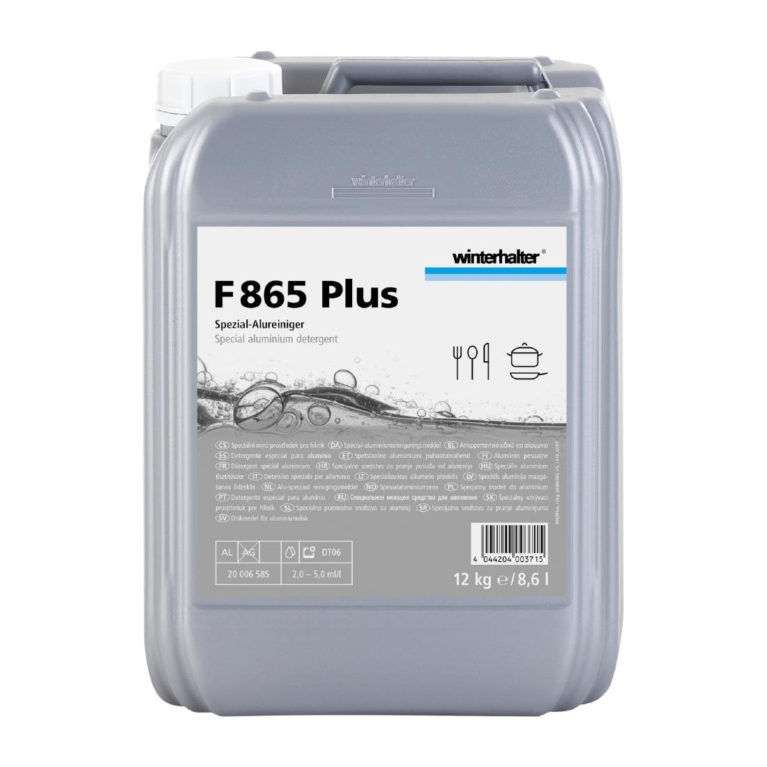 Winterhalter Grey F865plus Aluminium Safe Detergent - 8.6Ltr