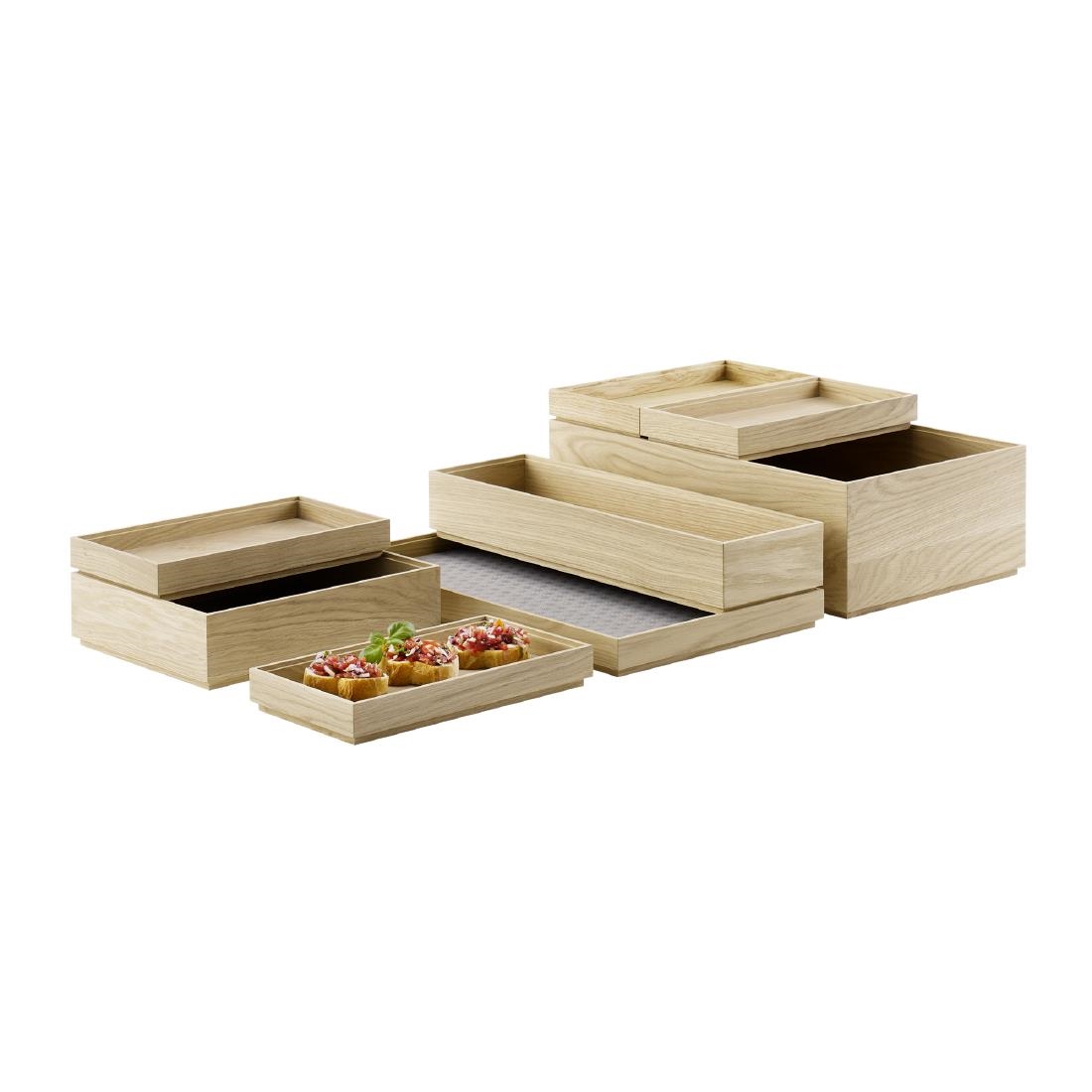 APS Valo Wooden Box GN 1/1 530x325x45mm - HY248 - Nisbets