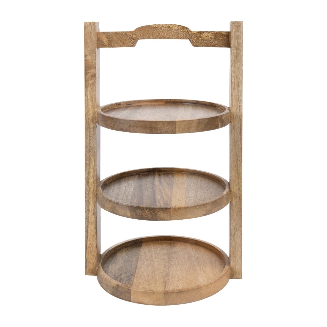Olympia Brown 3-Tier Stand Mango Wood For 200Mm Plates