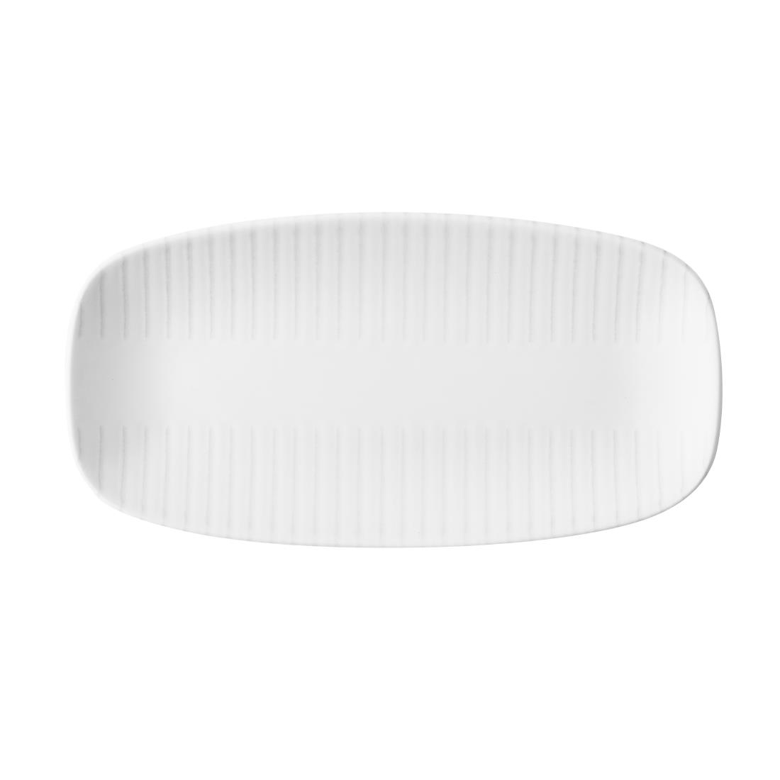 Churchill Super Vitrified Grey Churchill Era Chefs Oblong Plates 298X152mm (12 Pack)