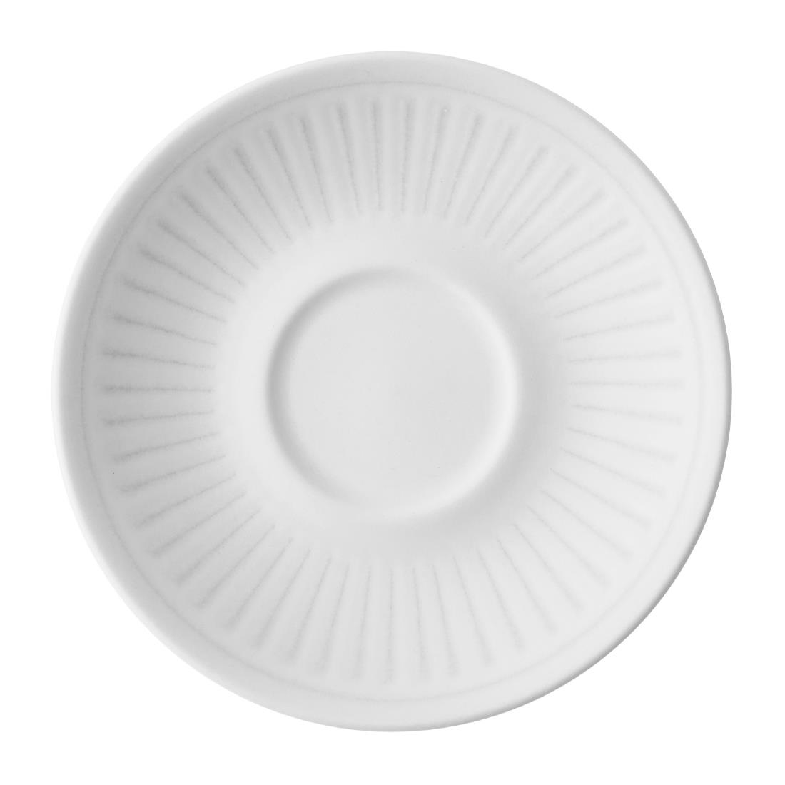 Churchill Super Vitrified Grey Churchill Era Cappuccino Saucers 160Mm (12 Pack)