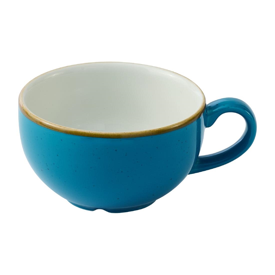 Churchill Super Vitrified Blue Churchill Stonecast Java Cafe Cappuccino Cups 236Ml (12 Pack)