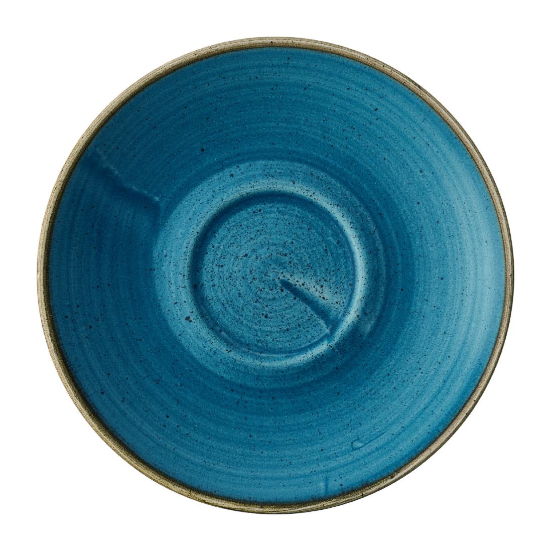 Churchill Super Vitrified Blue Churchill Stonecast Java Cafe Cappuccino Saucers 158Mm (12 Pack)