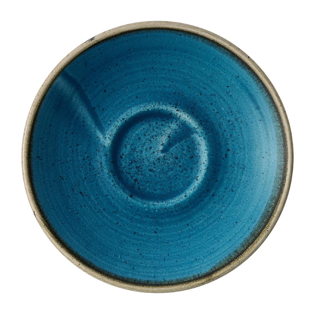 Churchill Super Vitrified Blue Churchill Stonecast Java Cafe Espresso Saucers 115Mm (12 Pack)