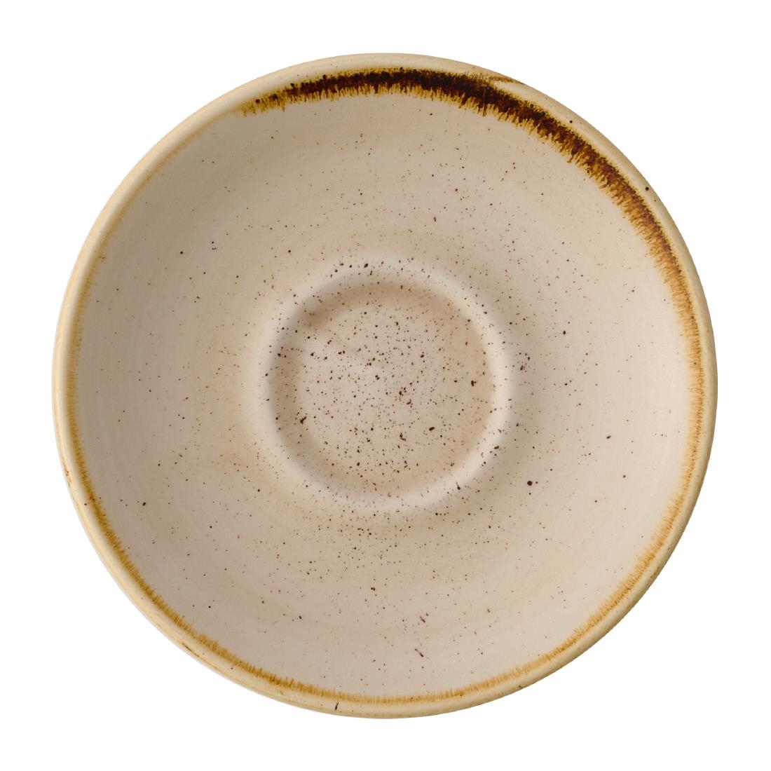 Churchill Super Vitrified Beige Churchill Stonecast Nutmeg Cream Cafe Espresso Saucers 115Mm (12 Pack)