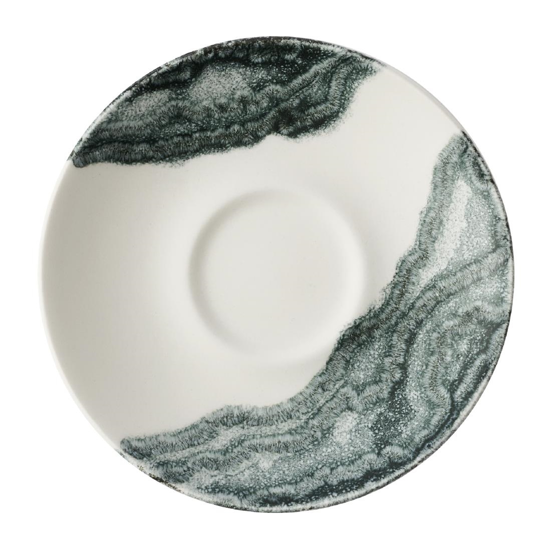 Churchill Super Vitrified Black Churchill China Tide Espresso Saucers 115Mm (12 Pack)