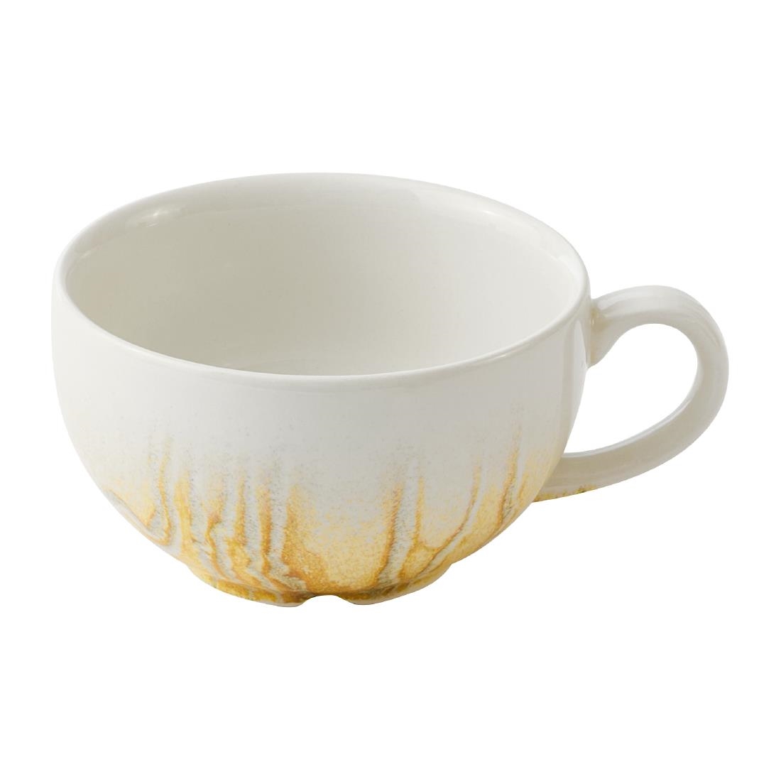 Churchill Super Vitrified Gold Churchill China Tide Cafe Cappuccino Cups 236Ml (12 Pack)