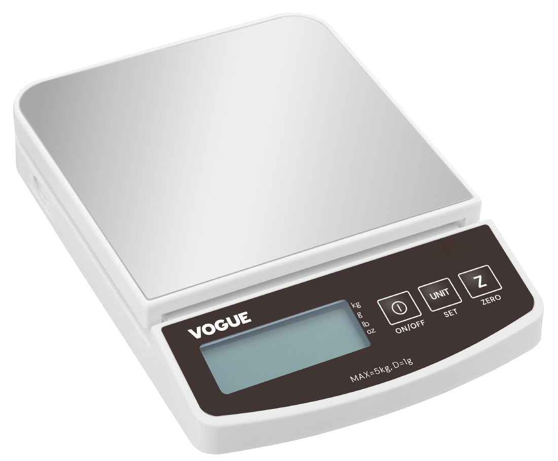 Vogue Silver Electronic Scale 5Kg