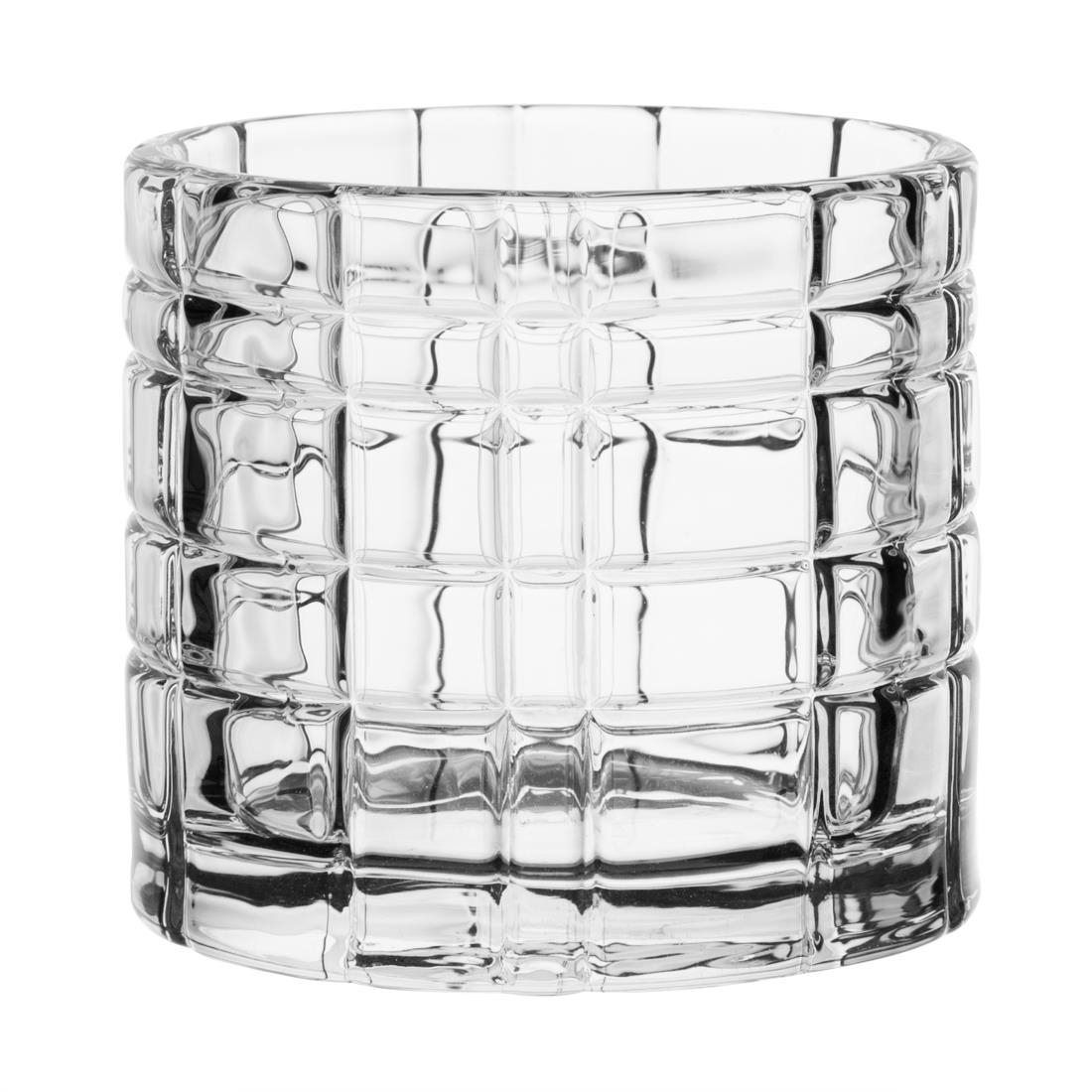 Olympia Clear Geo Glasses Tealight Holders 64X57mm (6 Pack)
